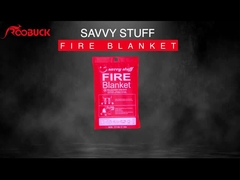 घर और स्कूल के लिए आपातकालीन अग्नि फाइबरग्लास कंबल गर्मी प्रतिरोधी