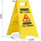 Hanging Standing Plastic Safety Caution Wet Floor Safety  Signs 0.86kg