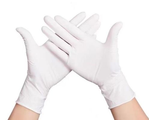 अच्छी कीमत फिंगरटिप टेक्सचर्ड ग्रिप और CE EN455 प्रमाणन के साथ पाउडर मुक्त डिस्पोजेबल लेटेक्स दस्ताने ऑनलाइन