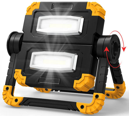 अच्छी कीमत रिचार्जेबल पोर्टेबल एलईडी वर्क लाइट 2 COB 2000Lumens 360 डिग्री रोटेशन फोल्डेबल ऑनलाइन